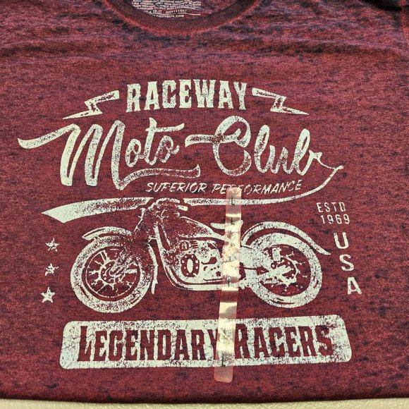 Fifth Sun Large Raceway Moto-Club Motorcycle Tee Shirt - Men - NWT‎ - Picture 4 of 5